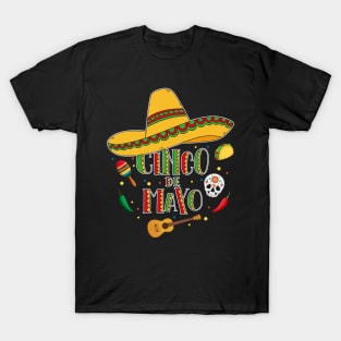 Cinco De Mayo Fiesta T-Shirt Mexican Costume Festival Gift T-Shirt